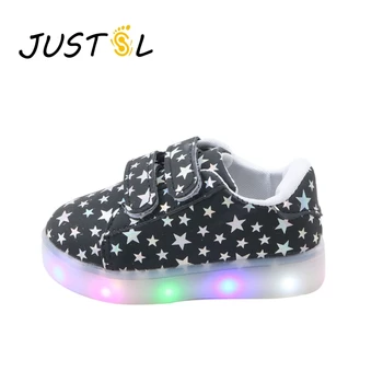 JUSTSL 2017 Spring Autumn new children 's shoes boys girls colorful LED flash light kid' s shoes non - slip fashion sneakers
JUSTSL 2017 Spring Autumn new children 's shoes boys girls colorful LED flash light kid' s shoes non - slip fashion sneakers