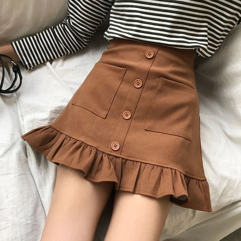 Harajuku Ruffle Skirts Female 2019 Summer New Korean Women Skirts Wild High Waist Was Fashion Thin A-line Female Short Skirt
Harajuku Ruffle Skirts Female 2019 Summer New Korean Women Skirts Wild High Waist Was Fashion Thin A-line Female Short Skirt