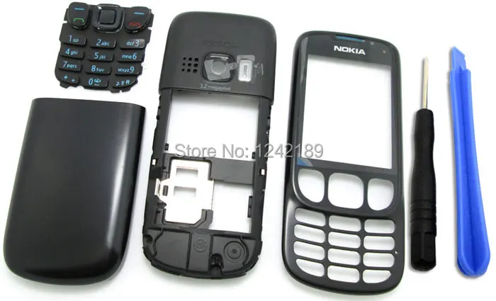 Новый Полный лицевая панель крышки корпуса чехол + клавиатура для Nokia 6303
