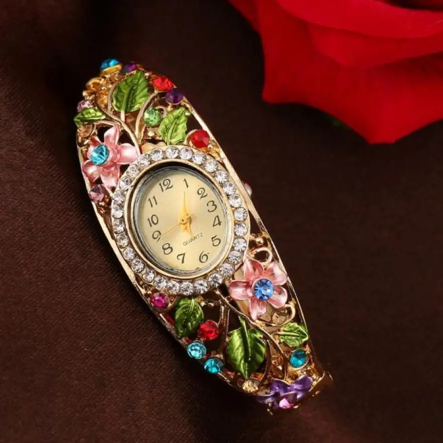Hot Sale Women Watches Bracelet Quartz Luxury Crystal Flower Wrist Watch relogio feminino Ladies Watch Bracelet Dropshipping
Hot Sale Women Watches Bracelet Quartz Luxury Crystal Flower Wrist Watch relogio feminino Ladies Watch Bracelet Dropshipping