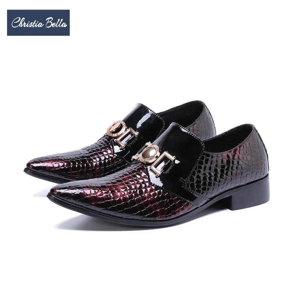 Christia Bella Men Dress Shoes Fashion Man Genuine Leather Wedding Brogue Shoes Plus Size Pointed Toe Business Formal Shoes
Christia Bella Men Dress Shoes Fashion Man Genuine Leather Wedding Brogue Shoes Plus Size Pointed Toe Business Formal Shoes