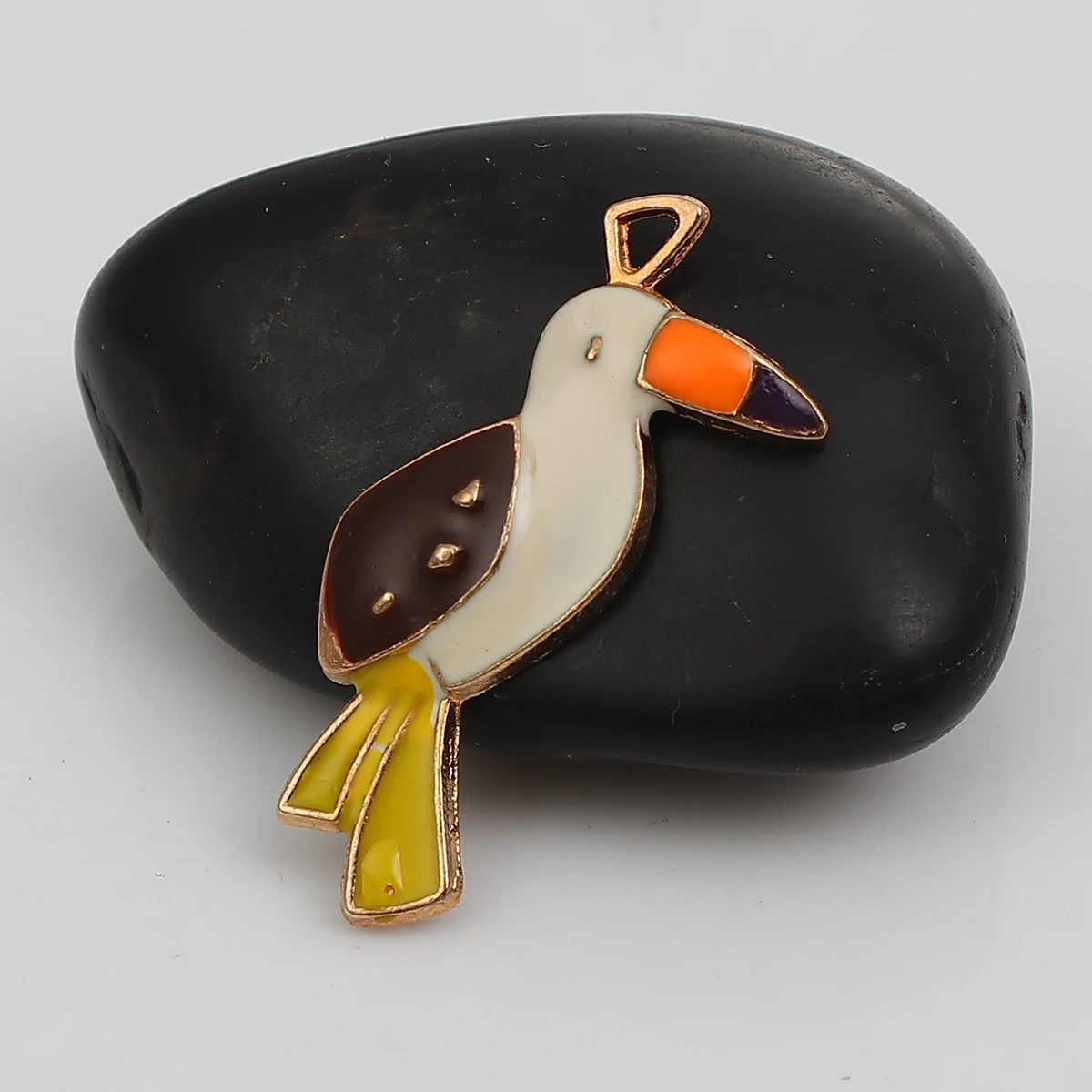 DoreenBeads Zinc Based Alloy Pendants Parrot Animal Gold Color White Enamel 33mm(1 2/8") x 14mm( 4/8"), 5 PCs
DoreenBeads Zinc Based Alloy Pendants Parrot Animal Gold Color White Enamel 33mm(1 2/8") x 14mm( 4/8"), 5 PCs