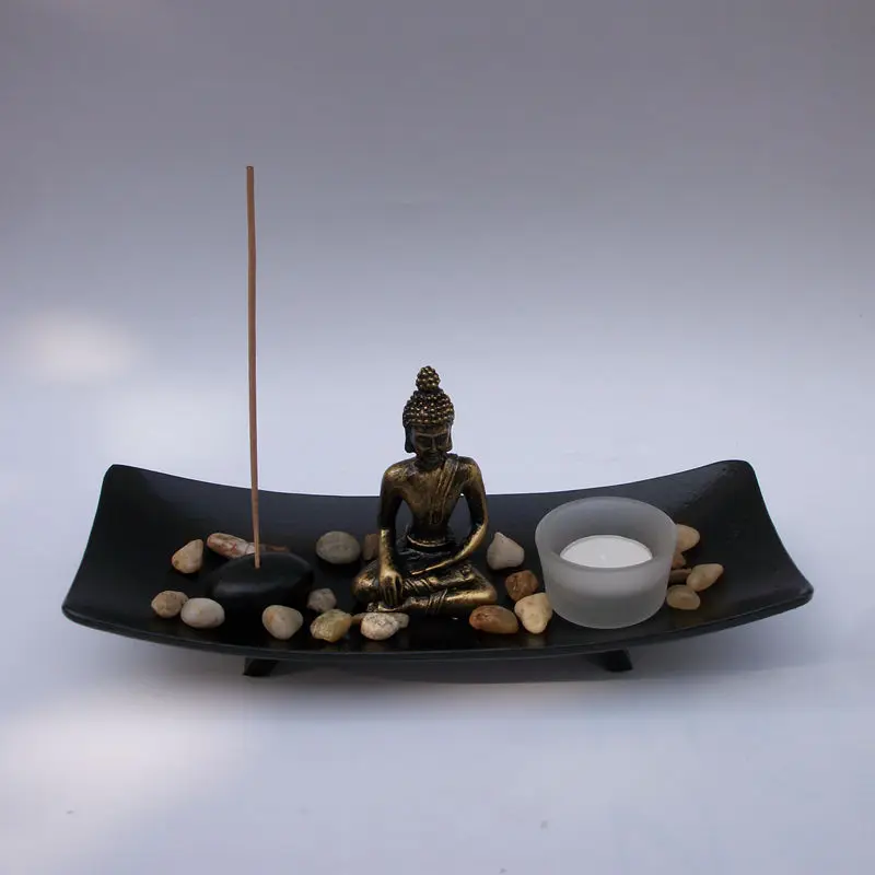 1 Set Buddha Statue Aromatherapy Candlestick Incense Burners Chinese Style Buddhism Home Crafts Desktop Decoration Hold Candle
1 Set Buddha Statue Aromatherapy Candlestick Incense Burners Chinese Style Buddhism Home Crafts Desktop Decoration Hold Candle