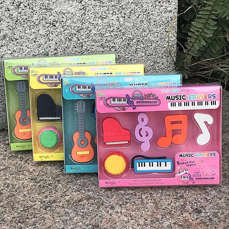 1Set Cartoon Creative Music Eraser for Kids Christmas Birthday Gift Stationery Set Piano Small Guitar Shape Eraser
1Set Cartoon Creative Music Eraser for Kids Christmas Birthday Gift Stationery Set Piano Small Guitar Shape Eraser