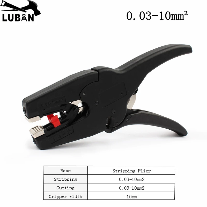 

LB-1 Self-Adjusting insulation Wire Stripper range 0.03-10mm2 With High Quality wire stripping Cutter Flat Nose FS-D3