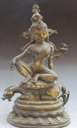 JP S0123 Chinese Tibetan Buddhism Bronze Gilt Kwan-Yin Guan Yin Goddess Ride Beast Statue
JP S0123 Chinese Tibetan Buddhism Bronze Gilt Kwan-Yin Guan Yin Goddess Ride Beast Statue