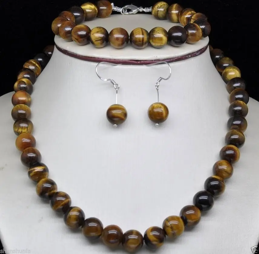 hot sell new - FREE SHIPPING10mm Tiger eye stone jewerly beads necklace &bracelet &earring Jewellery Set (A0425)
hot sell new - FREE SHIPPING10mm Tiger eye stone jewerly beads necklace &bracelet &earring Jewellery Set (A0425)