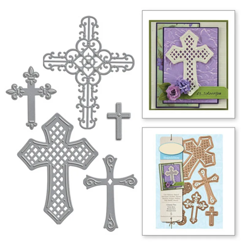 GJCrafts 2018 New Crosses Two Etched Metal Cutting Dies for Scrapbooking Card Album Making DIY Craft Diecut Stencil Embossing
GJCrafts 2018 New Crosses Two Etched Metal Cutting Dies for Scrapbooking Card Album Making DIY Craft Diecut Stencil Embossing