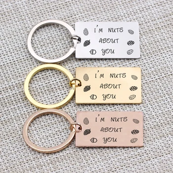I'm Nuts About You"Key Chain For Couple Love Anniversary Valentine's Day Gift Keyring Boyfriend Birthday Key Fob Jewelry
I'm Nuts About You"Key Chain For Couple Love Anniversary Valentine's Day Gift Keyring Boyfriend Birthday Key Fob Jewelry