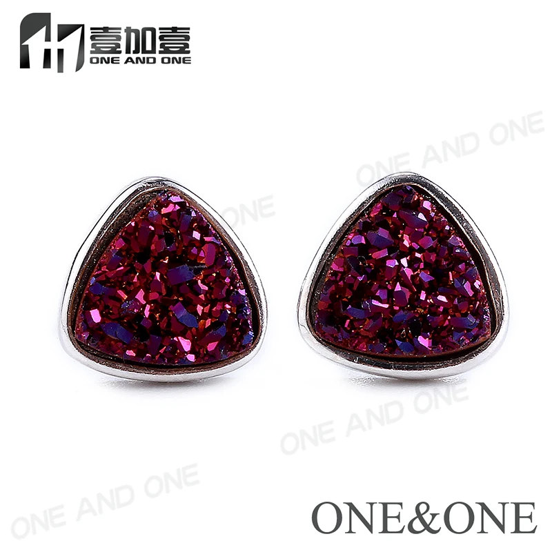 Free Shipping Stainless Steel Natural Druzy Stone Earring Drusy jewelry Stud Earrings For Women
Free Shipping Stainless Steel Natural Druzy Stone Earring Drusy jewelry Stud Earrings For Women