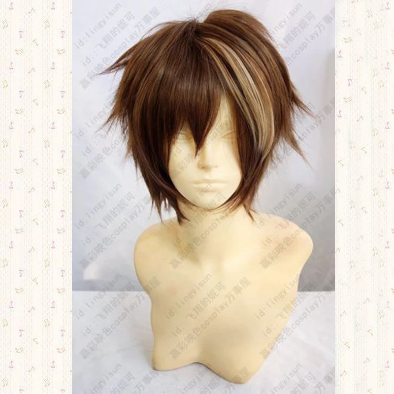 Guilty Crown OUMA SHU Short Brown Mix Fluffy Layered Synthetic Hair Cosplay Anime Wigs + Free Wig Cap
Guilty Crown OUMA SHU Short Brown Mix Fluffy Layered Synthetic Hair Cosplay Anime Wigs + Free Wig Cap