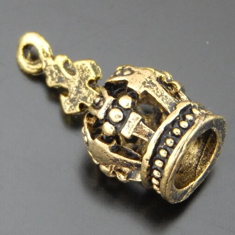 15pcs/pack Antique Gold Tone Alloy 3D Crown Charms Necklace Pendant Jewelry Making 17*8*8mm Handmade Crafts Bracelet Dec 50583
15pcs/pack Antique Gold Tone Alloy 3D Crown Charms Necklace Pendant Jewelry Making 17*8*8mm Handmade Crafts Bracelet Dec 50583