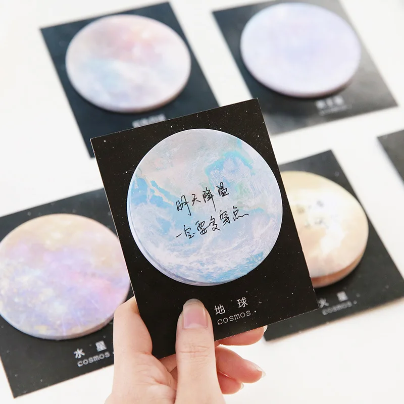 30 Pcs Starry Sky memo pad Post It Note Moon Mercury Pluto Earth Sticky Notes for student Cute Planner Stickers Self-Adhesive
30 Pcs Starry Sky memo pad Post It Note Moon Mercury Pluto Earth Sticky Notes for student Cute Planner Stickers Self-Adhesive