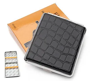 10pcs/lot man Smoker PU Leather Cigarette Case for 20 cigarettes pocket antique cigarette box holder Smoking metal Tobacco case
10pcs/lot man Smoker PU Leather Cigarette Case for 20 cigarettes pocket antique cigarette box holder Smoking metal Tobacco case