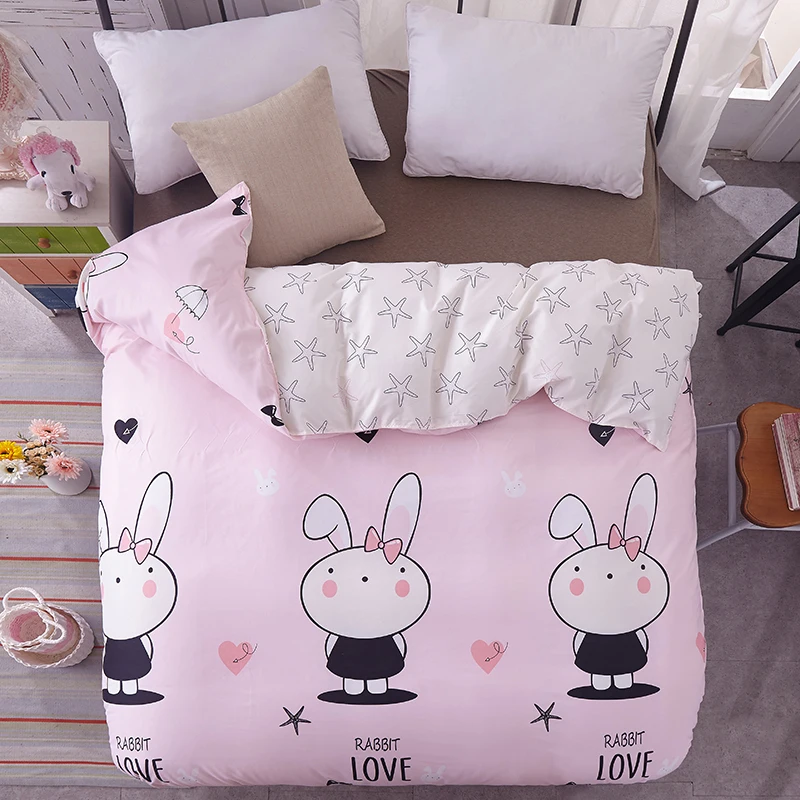 Cartoon rabbit lovely pink Duvet Cover Single fashion comfortable for kids boy girl lovely one piece soft Quilt Cover
Cartoon rabbit lovely pink Duvet Cover Single fashion comfortable for kids boy girl lovely one piece soft Quilt Cover