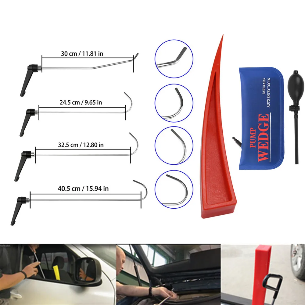 Newly Design Rods Set of Tools Hook Tool with pum wedge Push Rod best hook Paintless Dent Repair
Newly Design Rods Set of Tools Hook Tool with pum wedge Push Rod best hook Paintless Dent Repair