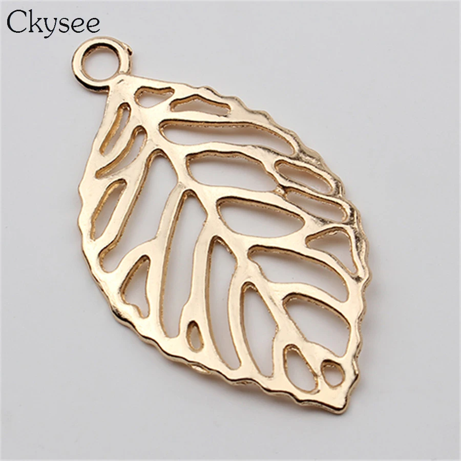 Ckysee 10Pcs/lot 27x49mm Metal Zinc Alloy Hollow Leaf Charms Pendant With Big Hole Connector Charms For Bracelet Jewelry Making
Ckysee 10Pcs/lot 27x49mm Metal Zinc Alloy Hollow Leaf Charms Pendant With Big Hole Connector Charms For Bracelet Jewelry Making