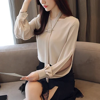 Elegant Temperament Generous Chiffon Blouse Loose Wild Lantern Sleeve Women's Shirts Ladies Tops Brief Fashion Chemise Femme
Elegant Temperament Generous Chiffon Blouse Loose Wild Lantern Sleeve Women's Shirts Ladies Tops Brief Fashion Chemise Femme