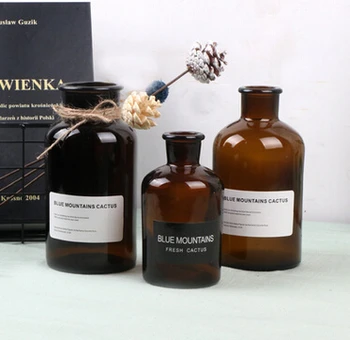 New Nodic Style European Pharmacy Bottle Shape with Letter Sticker Flower Pot Flower Vase Glass Bottle Free Hemp Rope 80cm
New Nodic Style European Pharmacy Bottle Shape with Letter Sticker Flower Pot Flower Vase Glass Bottle Free Hemp Rope 80cm