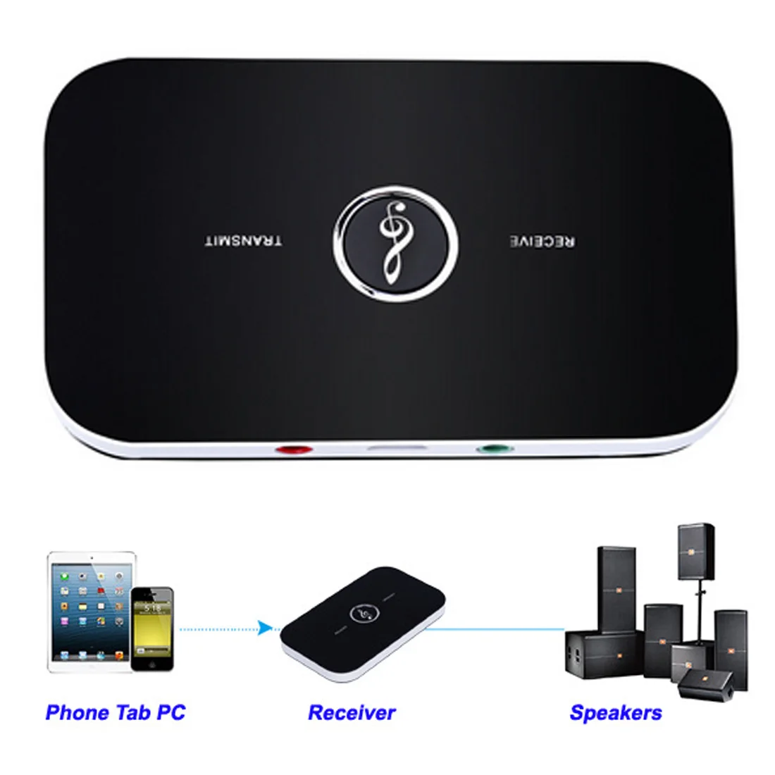 B6 2 in 1 Wireless Bluetooth Receiver Transmitter 4.1 Audio 3.5mm Adapter Bluetooth Receiver Transmitter Aux For PC Smartphone
B6 2 in 1 Wireless Bluetooth Receiver Transmitter 4.1 Audio 3.5mm Adapter Bluetooth Receiver Transmitter Aux For PC Smartphone