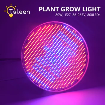 80W LED Grow Lights Bulb E27 LED Plant Lamp 640 Red 160 Blue for Garden Greenhouse Hydroponics indoor lighting Growing AC85-260V
80W LED Grow Lights Bulb E27 LED Plant Lamp 640 Red 160 Blue for Garden Greenhouse Hydroponics indoor lighting Growing AC85-260V