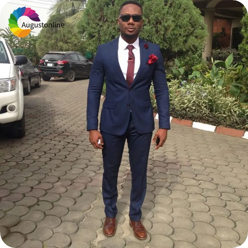 Navy Blue Wedding Men Suits Slim Fit Groom Wear Terno Tuxedos 2 Pieces (Jacket+Pants)Groomsmen Prom Suits Best Man Costume Homme
Navy Blue Wedding Men Suits Slim Fit Groom Wear Terno Tuxedos 2 Pieces (Jacket+Pants)Groomsmen Prom Suits Best Man Costume Homme