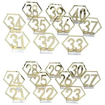 AsyPets 21-40 Acrylic Mirror Surface Hexagon Table AsyPets Signs for Party Wedding Decoration Gold or Silver -25
AsyPets 21-40 Acrylic Mirror Surface Hexagon Table AsyPets Signs for Party Wedding Decoration Gold or Silver -25