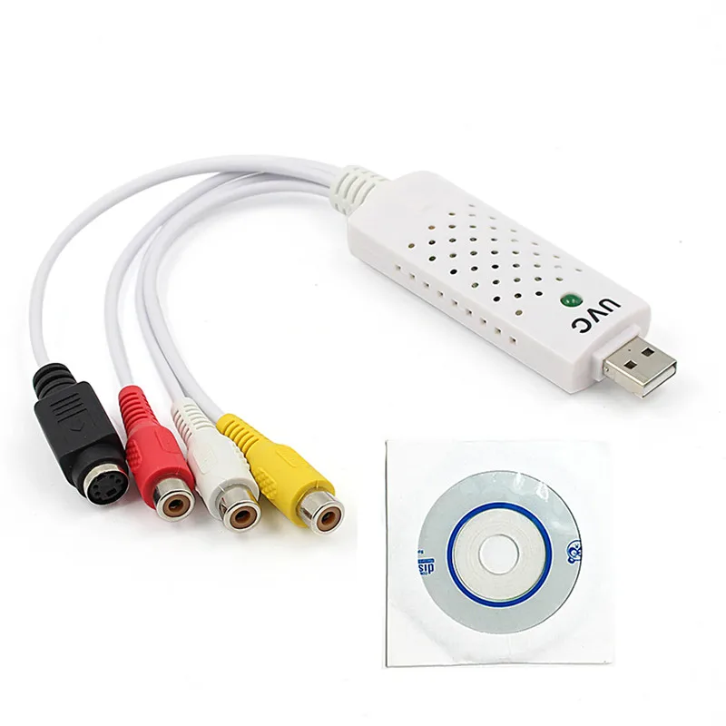 Новая портативная Карта видеозахвата Easycap USB 2 0 адаптер VHS для на DVD Win7 / 8 XP Vista |
