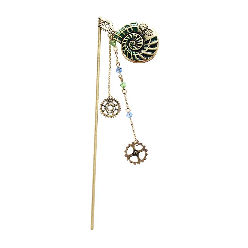 Timlee H057 New Retro Personality Geometry Gear Tassels Alloy Hair Sticks Accessory Wholesale | Украшения и аксессуары