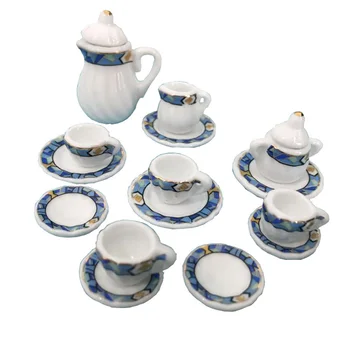 1/12 Dollhouse Miniature Accessories Mini Ceramic Tea Set Simulation Kettle Plate Cup Model Toys for Doll House Decoration
1/12 Dollhouse Miniature Accessories Mini Ceramic Tea Set Simulation Kettle Plate Cup Model Toys for Doll House Decoration