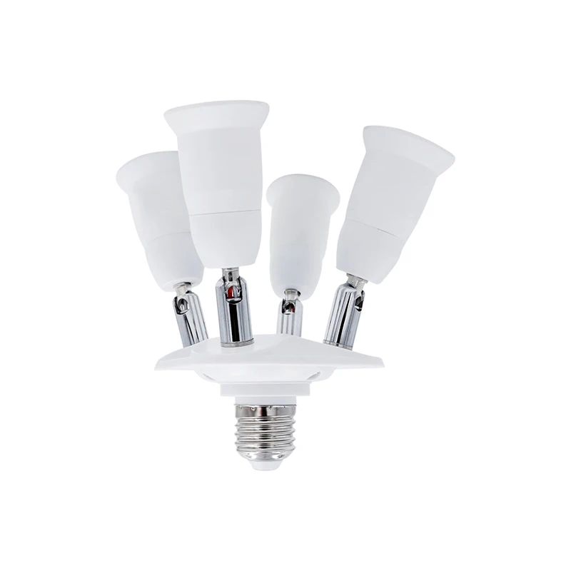Lamp Base Adjustable with 4 in 1 E27 Base Light Lamp Bulb Adapter Holder Socket Splitter 1 to 4 Best Price 360 Degree 110V 220V
Lamp Base Adjustable with 4 in 1 E27 Base Light Lamp Bulb Adapter Holder Socket Splitter 1 to 4 Best Price 360 Degree 110V 220V