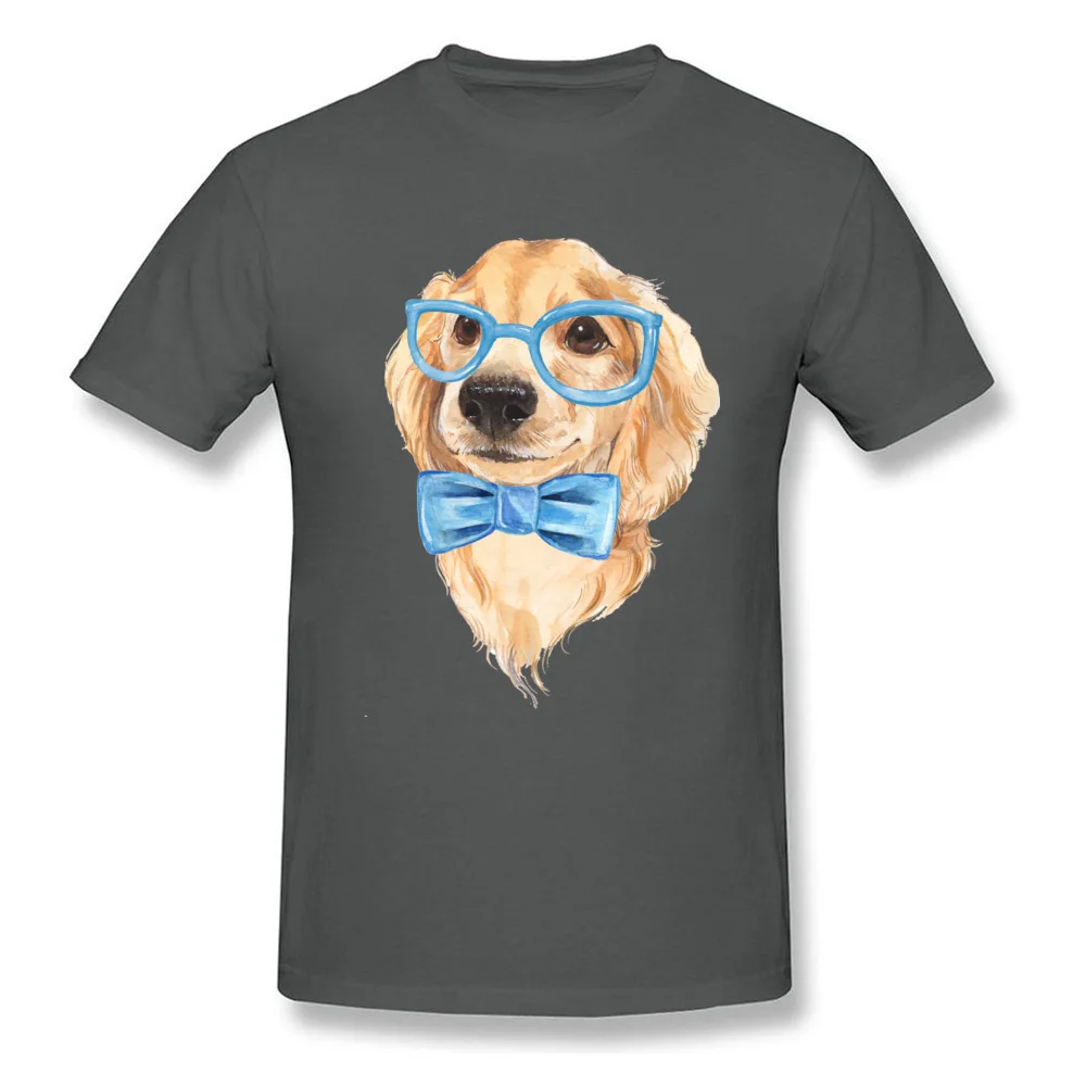 Custom Tees Family Short Sleeve Men T Shirts TpicOriginaltitle Slim Fit VALENTINE DAY Sweatshirts Crew Neck Wholesale Cute dog in glasses carbon