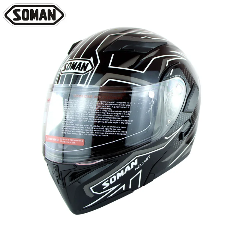 High Quality SOMAN 955 Double Visors Motorcycle Flip-Up Helmets Motorbike Capacete Racing Motorcycle Helmet Moto Cycling Casco
High Quality SOMAN 955 Double Visors Motorcycle Flip-Up Helmets Motorbike Capacete Racing Motorcycle Helmet Moto Cycling Casco