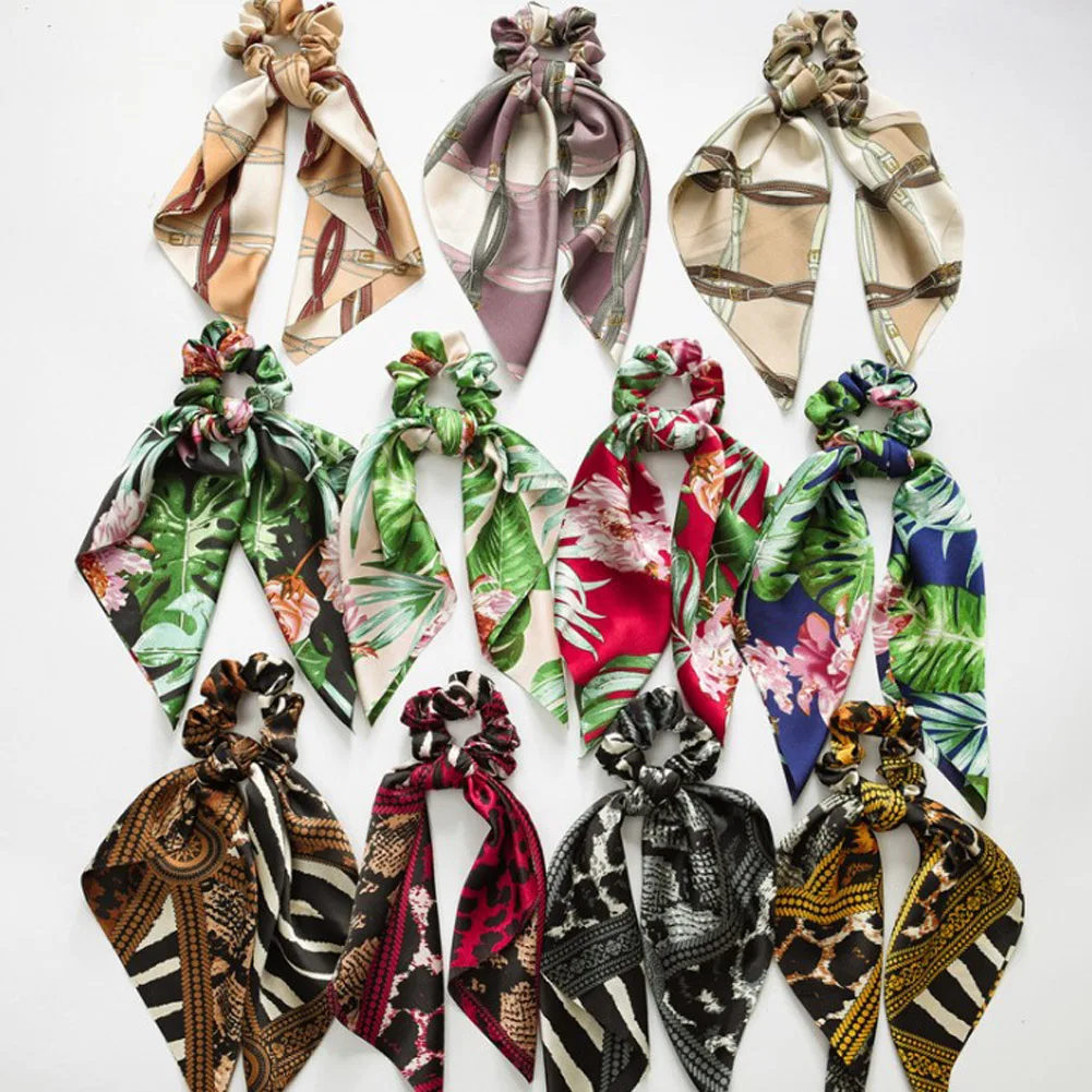 Floral Leopard Scrunchies Hair Scarf Elastic Boho Streamers Bow Hair Rope Ties Scrunchie Ponytail Holder for Hair Accessories
Floral Leopard Scrunchies Hair Scarf Elastic Boho Streamers Bow Hair Rope Ties Scrunchie Ponytail Holder for Hair Accessories