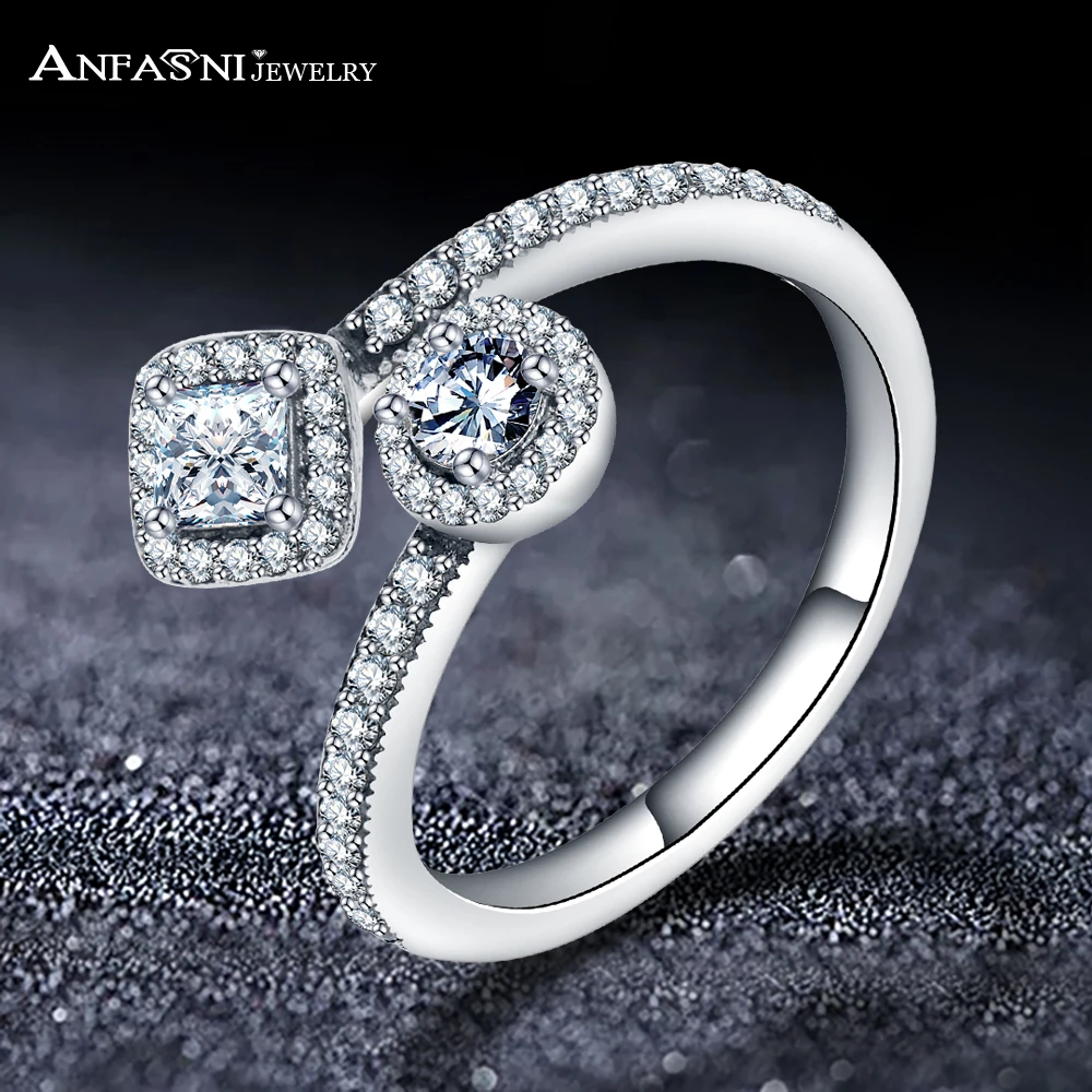 ANFASNI Fashion 925 Sterling Silver Round & Square Design Sterling Silver Ring with AAA Clear Cubic Zirconia for Women 0125-B
ANFASNI Fashion 925 Sterling Silver Round & Square Design Sterling Silver Ring with AAA Clear Cubic Zirconia for Women 0125-B