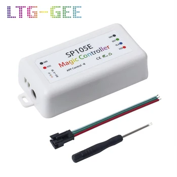 LTG-GEE Wireless Bluetooth Controller SP105E iOS/Android APP for WS2811 WS2812B WS2815 WS2813 WS2801 SK6812 SK9822 APA102 etc
LTG-GEE Wireless Bluetooth Controller SP105E iOS/Android APP for WS2811 WS2812B WS2815 WS2813 WS2801 SK6812 SK9822 APA102 etc