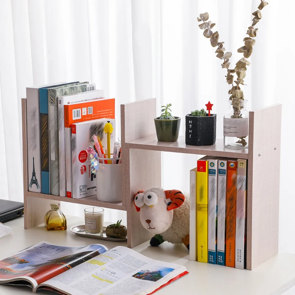Wood Desktop Bookcase Adjustable Desk Storage Rack Table Book Shelf Home Office Stand Bookcase Display Rack DQ9152-2/-3
Wood Desktop Bookcase Adjustable Desk Storage Rack Table Book Shelf Home Office Stand Bookcase Display Rack DQ9152-2/-3