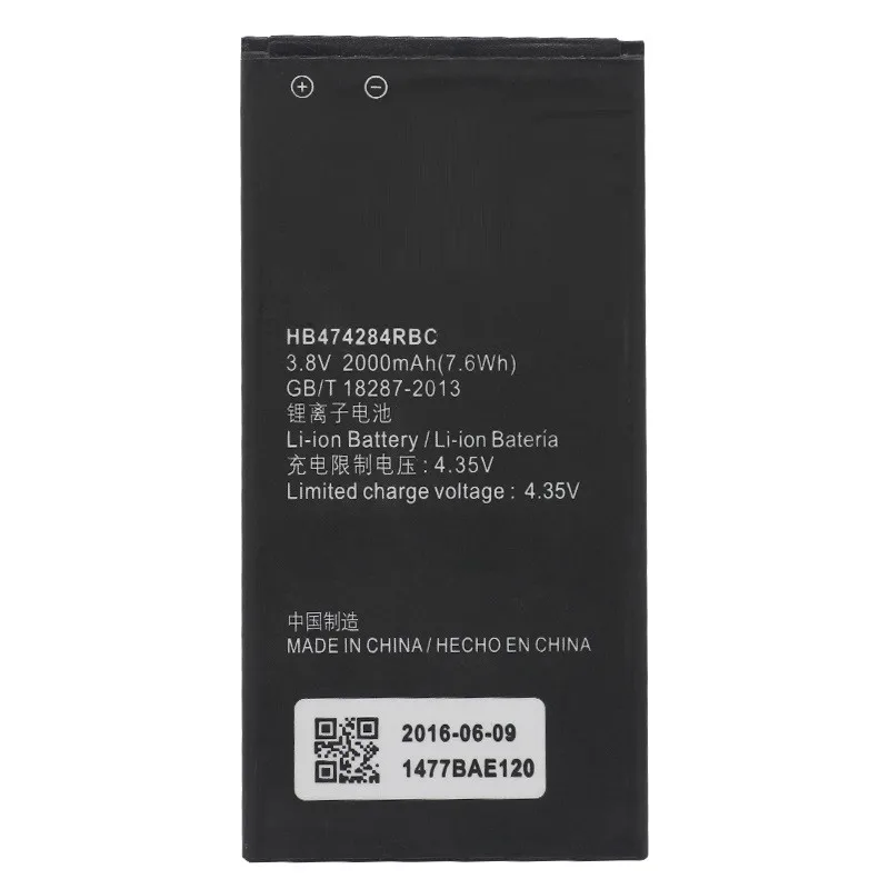 2000mAh phone Battery For Huawei y550 y560 y625 y635 y5 g521 g620 honor 3c Lite C8816 Hol-T00/U10/T10 batteries HB474284RBC
2000mAh phone Battery For Huawei y550 y560 y625 y635 y5 g521 g620 honor 3c Lite C8816 Hol-T00/U10/T10 batteries HB474284RBC