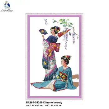 Kimono Beauty Embroidery Counted Printed On Canvas DMC 14CT and 11CT DIY Chinese Cross Stitch Crafts Needlework Sets Wholesale
Kimono Beauty Embroidery Counted Printed On Canvas DMC 14CT and 11CT DIY Chinese Cross Stitch Crafts Needlework Sets Wholesale