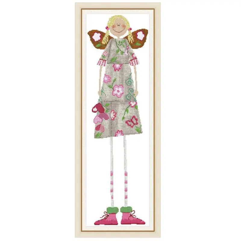 Butterfly Girl Handmade Needlework Counted 14CT Printed Cross Stitch Embroidery Kit Set Home Decoration Craft
Butterfly Girl Handmade Needlework Counted 14CT Printed Cross Stitch Embroidery Kit Set Home Decoration Craft