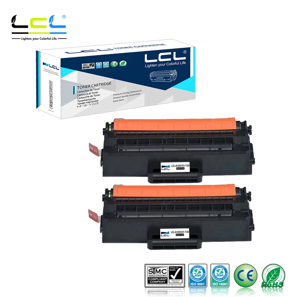LCL B1260 B1260DN B1260DNF B1265DNF B1265DFW 331-7328 RWXNT(2-Pack Black) Toner cartridge Compatible for Dell B1260 B1260dn
LCL B1260 B1260DN B1260DNF B1265DNF B1265DFW 331-7328 RWXNT(2-Pack Black) Toner cartridge Compatible for Dell B1260 B1260dn