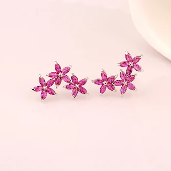 Flower Earrings Anti Allergic with Red Marquise Cut Cubic Zirconia For Women Jewelry Party Bijoux Gift
Flower Earrings Anti Allergic with Red Marquise Cut Cubic Zirconia For Women Jewelry Party Bijoux Gift
