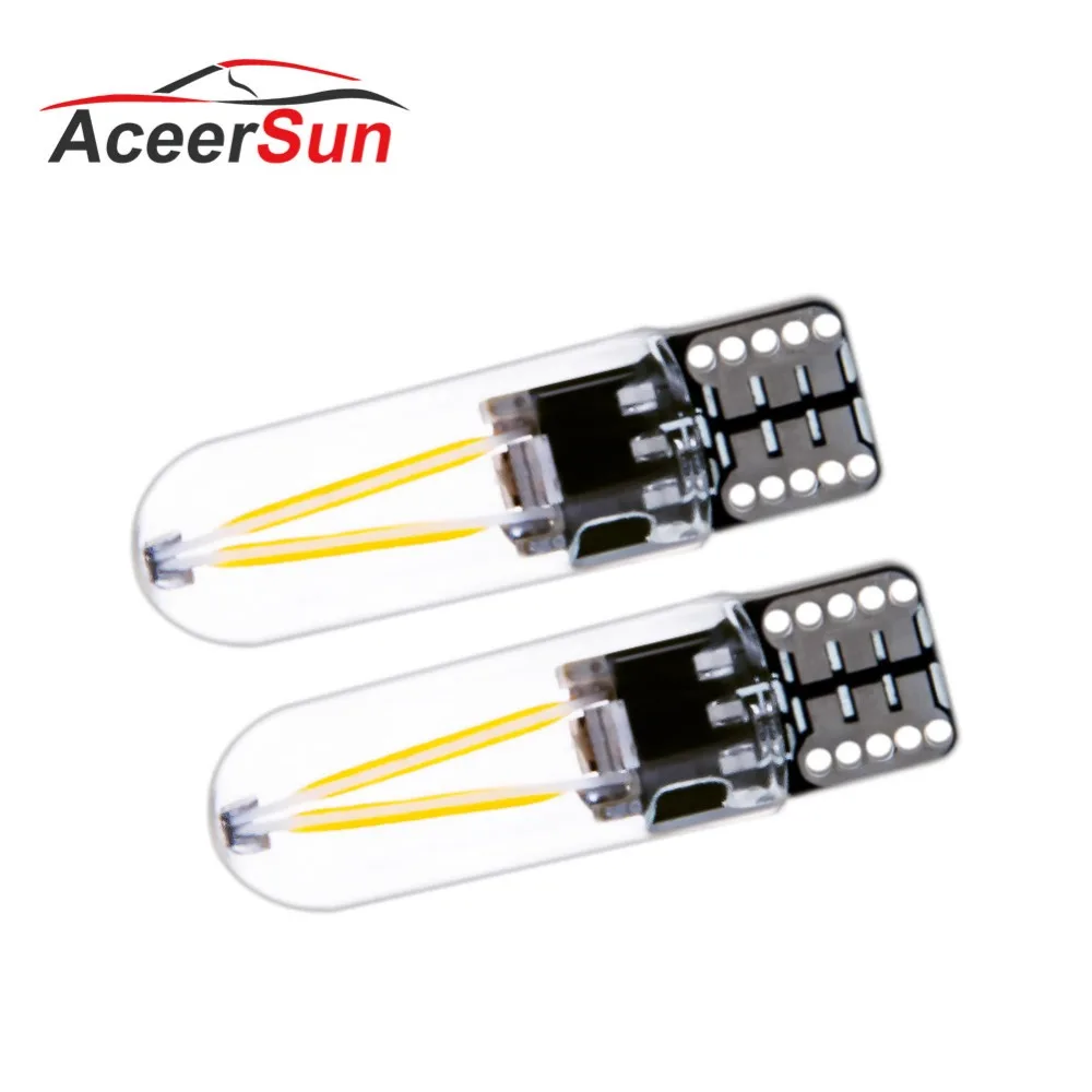 Aceersun LED T10 194 W5W Filament LED Light Glass Shell Wedge Auto Parking Bulb CANBUS NO ERROR Car Interior Reading Dome Lamp
Aceersun LED T10 194 W5W Filament LED Light Glass Shell Wedge Auto Parking Bulb CANBUS NO ERROR Car Interior Reading Dome Lamp