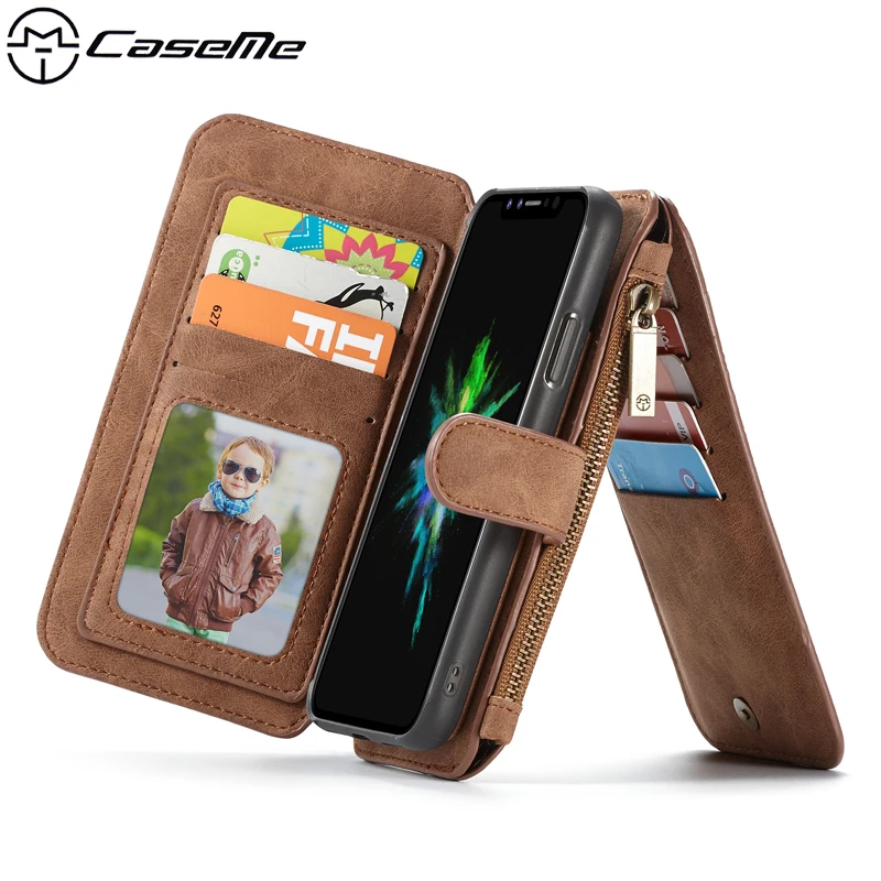 CaseMe Wallet Case Phone Bags For iPhone XS Max Cases Coque Luxury PU Leather Zipper Card Magnetic TPU Back Cover for iPhone XR
CaseMe Wallet Case Phone Bags For iPhone XS Max Cases Coque Luxury PU Leather Zipper Card Magnetic TPU Back Cover for iPhone XR