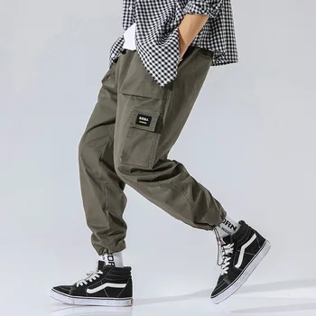 Trendy Casual Men's Cargo Pants 2019 New Spring Male Multi-Pockets Harem Pants Drawstring Beam Feet Trousers Streetwear
Trendy Casual Men's Cargo Pants 2019 New Spring Male Multi-Pockets Harem Pants Drawstring Beam Feet Trousers Streetwear
