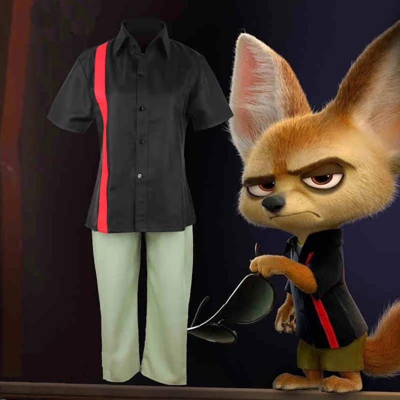 Cos ZOOTOPIA Finnick Cosplay Costume Vulpes Zerda Cosplay Fox Cos ZOOTOPIA Nick Cosplay Clothing Green Customize Black Shirt Set
Cos ZOOTOPIA Finnick Cosplay Costume Vulpes Zerda Cosplay Fox Cos ZOOTOPIA Nick Cosplay Clothing Green Customize Black Shirt Set