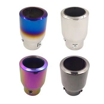 76mm Automobiles Exhaust Muffler Pipe Tips Chrome Trim Muffler for Audi B6 Opel Astra Renault Captur Buick Chrysler Accessories
76mm Automobiles Exhaust Muffler Pipe Tips Chrome Trim Muffler for Audi B6 Opel Astra Renault Captur Buick Chrysler Accessories