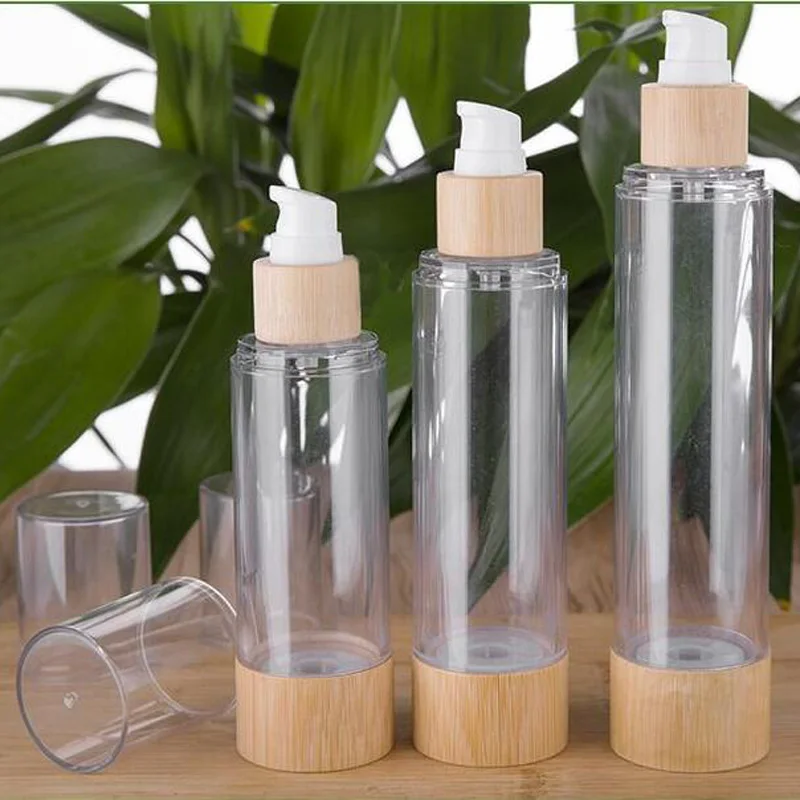 10pcs/lot Bamboo 20ml 30ml 50ml 80ml 100ml 120ml Empty Airless Vacuum Pump Bottles for Makeup Cream Serum Lotion Skin Care
10pcs/lot Bamboo 20ml 30ml 50ml 80ml 100ml 120ml Empty Airless Vacuum Pump Bottles for Makeup Cream Serum Lotion Skin Care