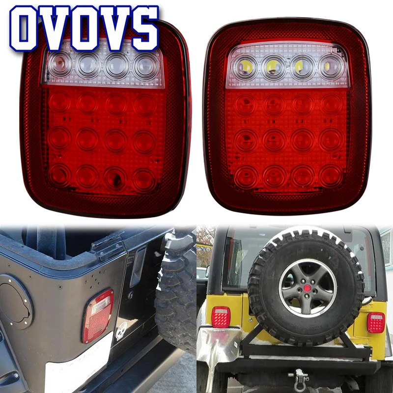 TJ Rear Lamp 12V Led Tail Light with Running Brake and Reverse Function Taillight for Jeep TJ YJ CJ Tailers
TJ Rear Lamp 12V Led Tail Light with Running Brake and Reverse Function Taillight for Jeep TJ YJ CJ Tailers