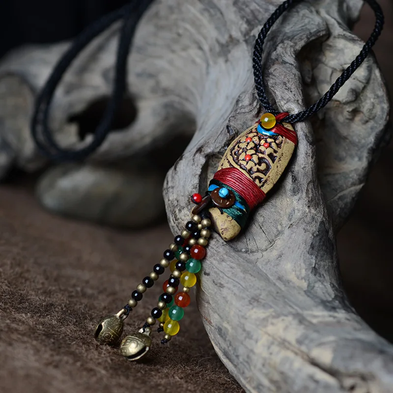 ethnic necklace chain pattern long pendant women sweat Ceramic Retro Aboriginal pottery clay dangle vintage jewelry
ethnic necklace chain pattern long pendant women sweat Ceramic Retro Aboriginal pottery clay dangle vintage jewelry